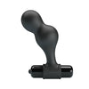 Plug anal vibrador de silicona negro