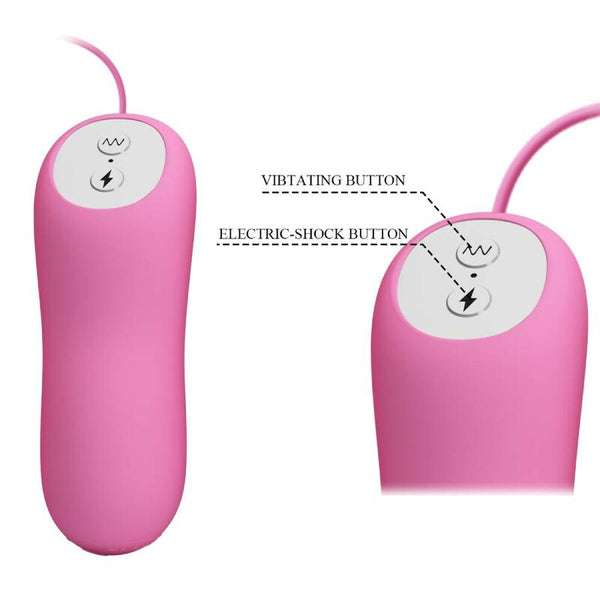 Pretty pinzas con vibración y eletroshock rosa