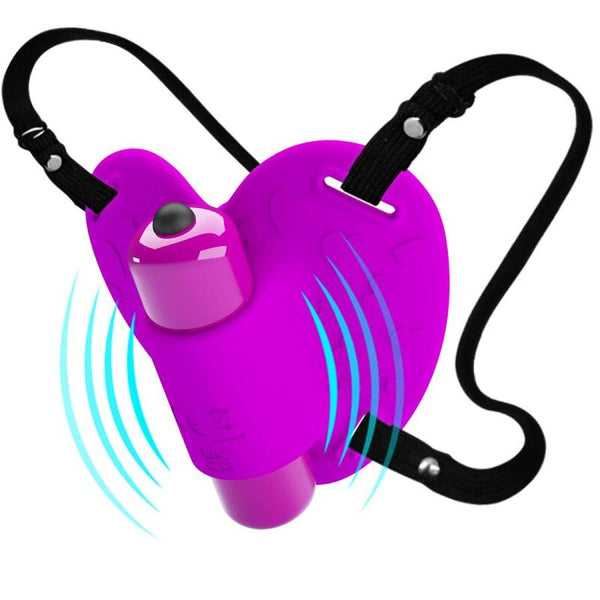 Pretty masajeador de clítoris heartbeat 10 modos de vibración morado