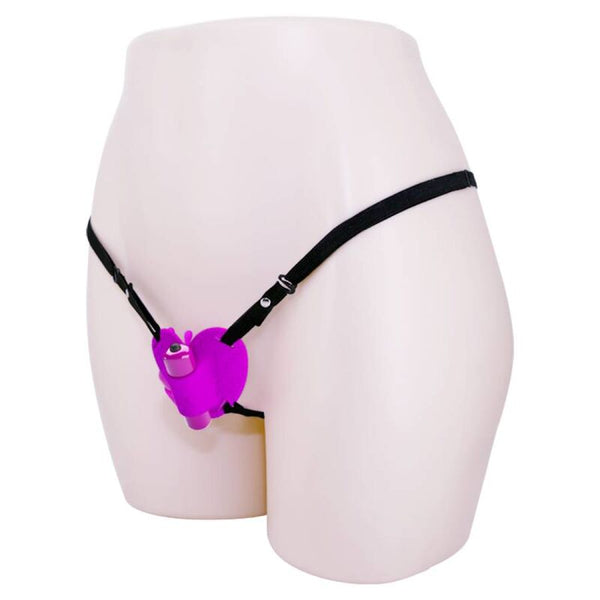 Pretty masajeador de clítoris heartbeat 10 modos de vibración morado