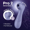 Satisfyer pro 2 generación 3 liquid air technology lila