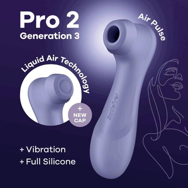 Satisfyer pro 2 generación 3 liquid air technology lila