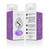 Intense plug anal metal aluminio con cristal violeta talla m