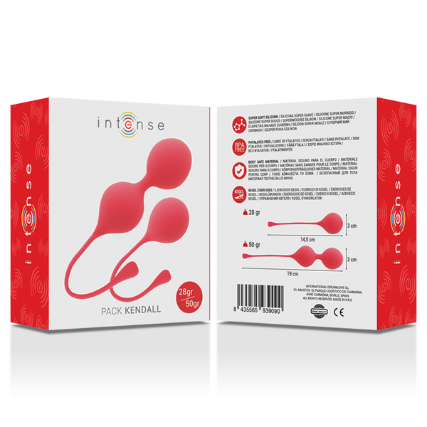 Intense bolas kegel pack kendall rojo