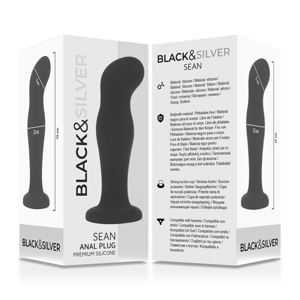 Plug anal Sean de silicona premium negro