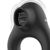 Anillo vibrador silicona 3 motores recargable negro