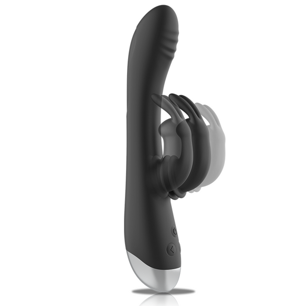 Dj. adam estimulador rabbit silicona recargable negro