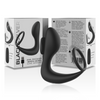 Masajeador anal con control remoto de silicona recargable negro