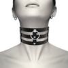 Coquette choker cuero vegano estilo fetish