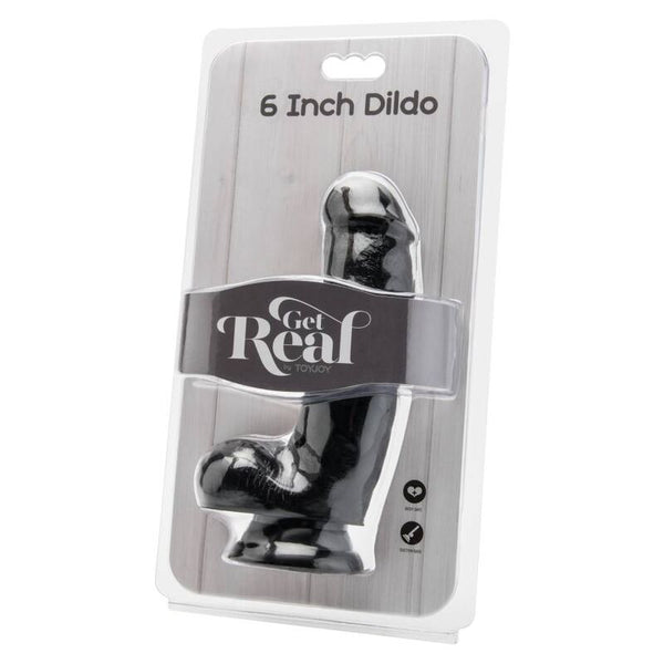 Get dildo 12 cm con testículos negro