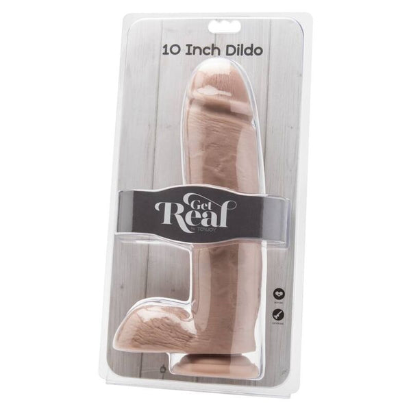Get dildo 25 5 cm con testículos natural