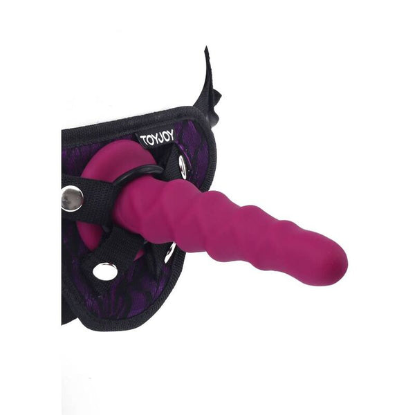 Get ribbed dong 12 cm rojo