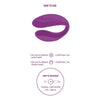 Bound love vibrador para parejas morado