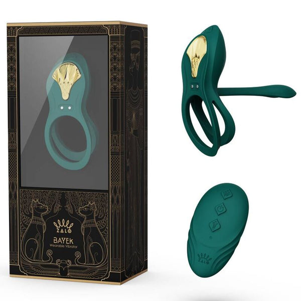 Bayek anillo vibrador control remoto parejas verde