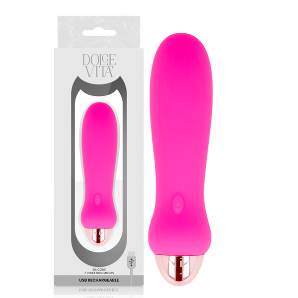 Vibrador recargable five rosa 7 velocidades
