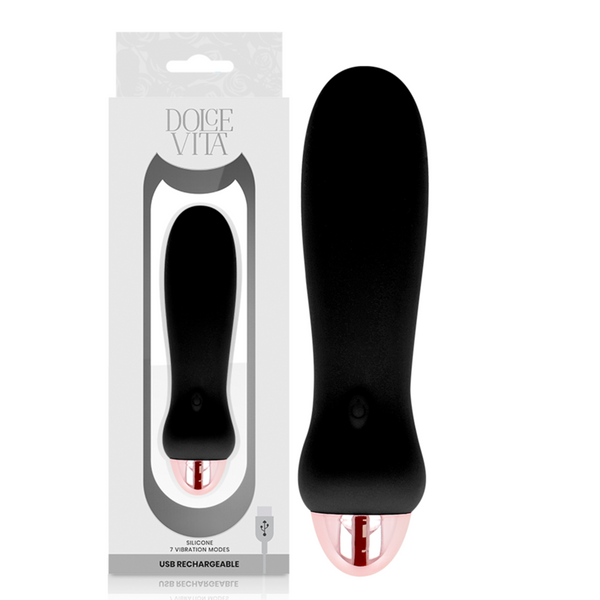 Vibrador recargable five negro 7 velocidades