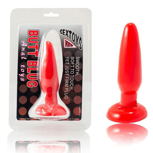 Baile plug anal pequeño rojo 15 cm