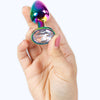 Plug anal de metal Secretplay multicolor talla S 7 cm