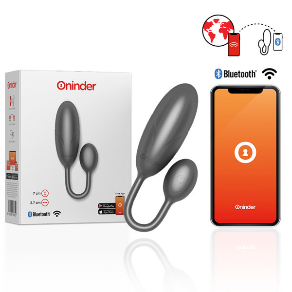 Denver huevo vibrador negro 7 x 2.7 cm