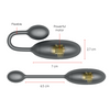 Denver huevo vibrador negro 7 x 2.7 cm