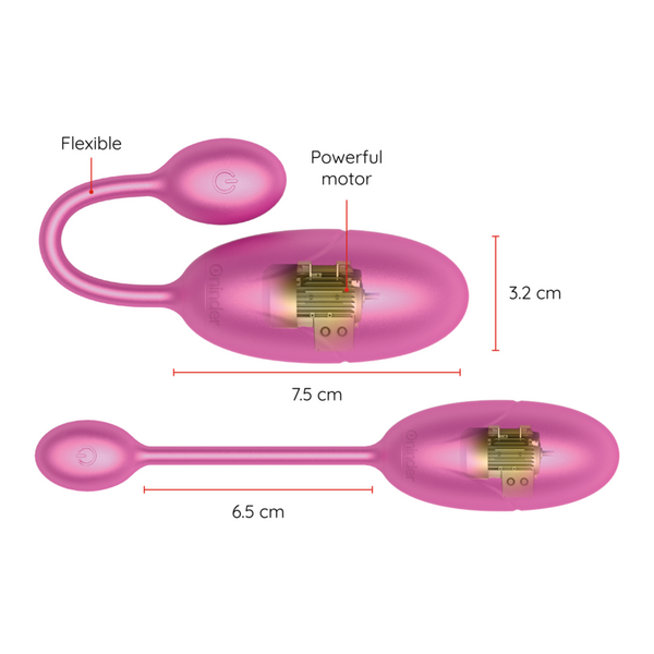 Tokyo huevo vibrador negro 7.5 x 3.2 cm