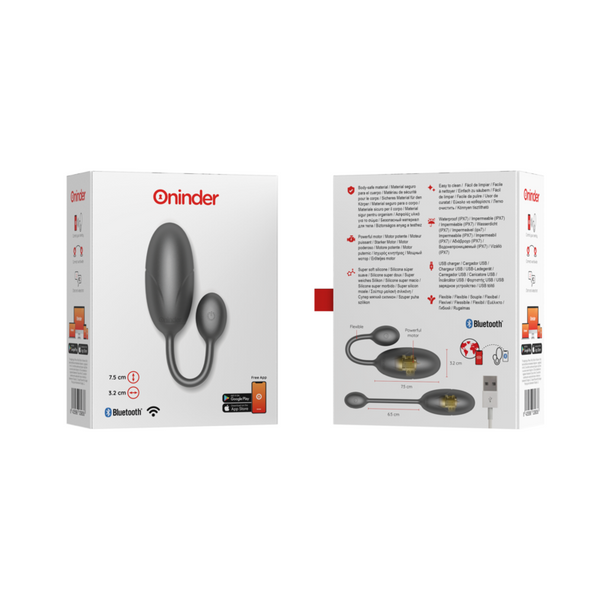 Tokyo huevo vibrador negro 7.5 x 3.2 cm
