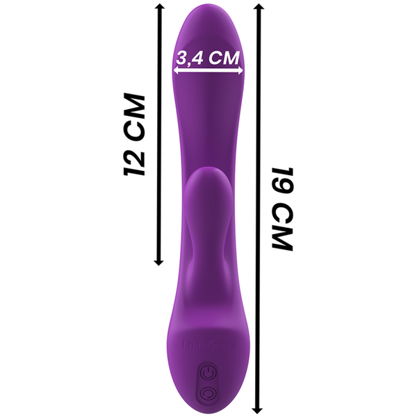 Luigi vibrador rabbit silicona liquida morado