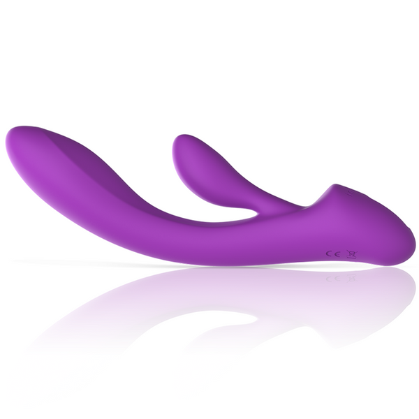 Luigi vibrador rabbit silicona liquida morado