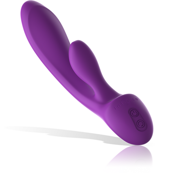Luigi vibrador rabbit silicona liquida morado