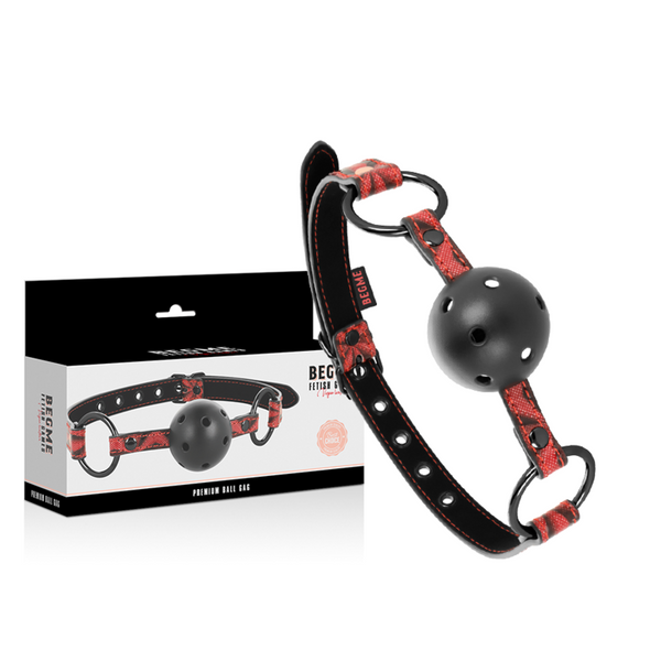 Begme red edition mordaza cuero vegano