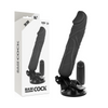 Vibrador realístico control remoto negro 20 cm o 4 cm