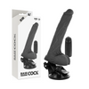 Vibrador realístico control remoto negro con testículos 20 cm o 4 cm