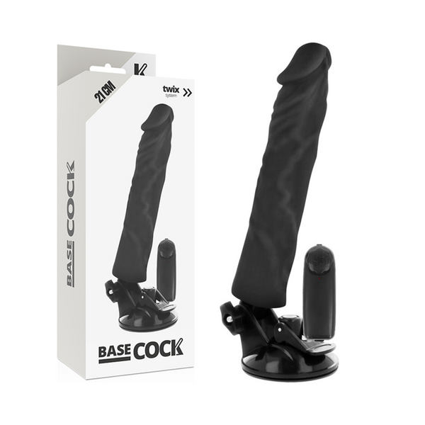 Vibrador realístico control remoto negro 21 cm o 4 cm