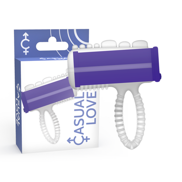 Ring vibrador lengua lila