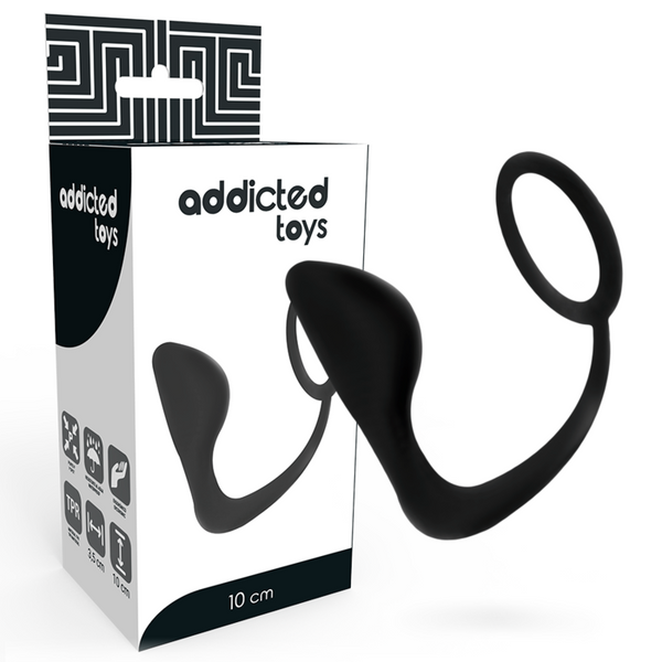 Addicted plug anal con anillo pene negro