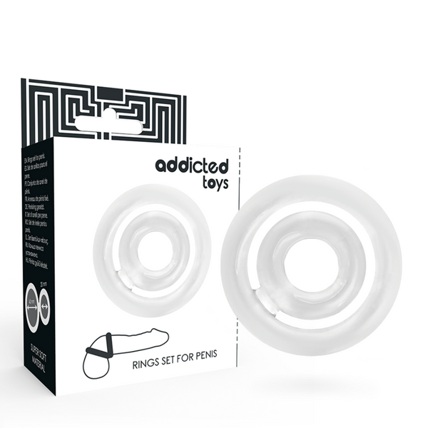 Addicted potenz set anillos pene clear