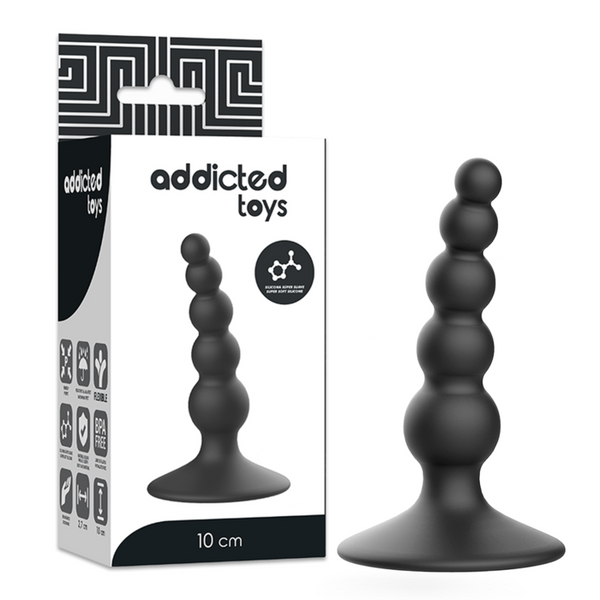 Addicted anal sexual plug 10 cm negro