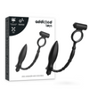 Vibrador plug anal con anillo