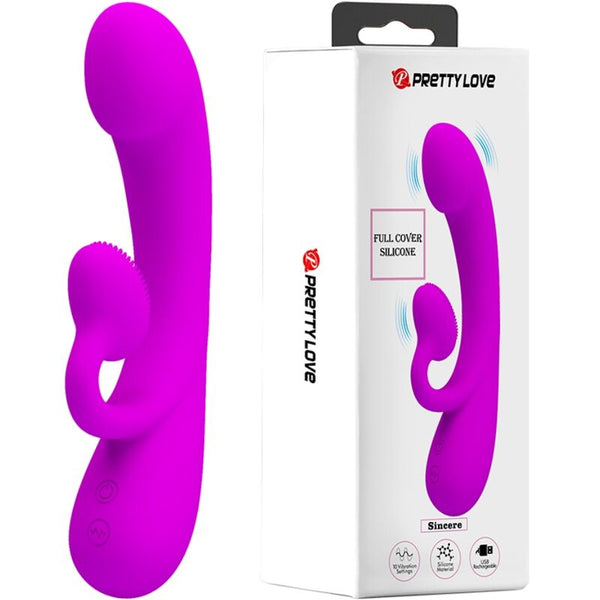 Sincere vibrador y succionador de clítoris silicona morado