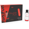 Double fun kit con bala vibradora y gel de masaje fresa