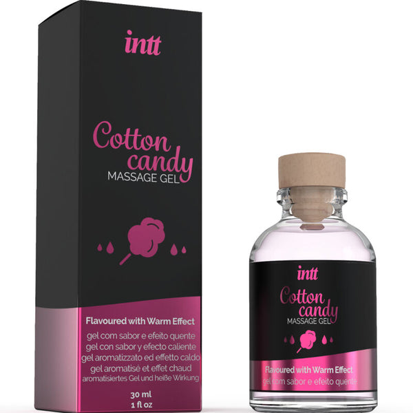 Intt massage y oral sex gel de masaje con sabor a algodón de azucar y efecto calor