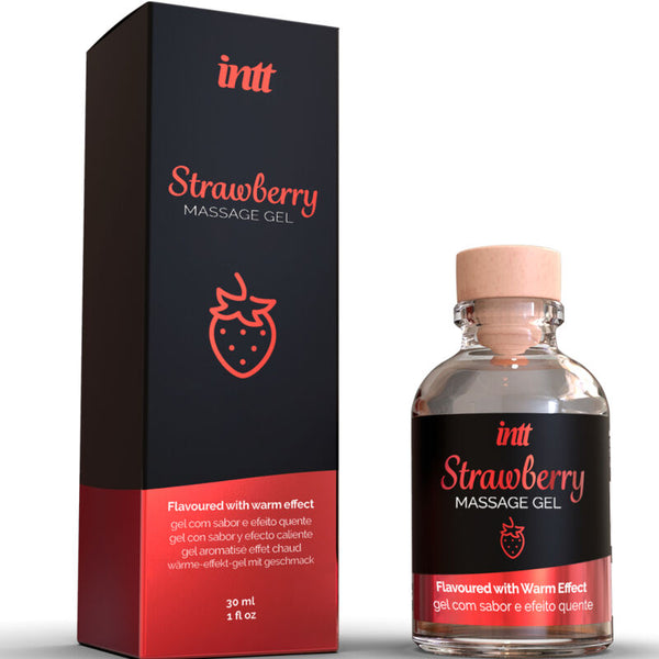 Intt massage y oral sex gel de masaje sabor a fresa efecto calor