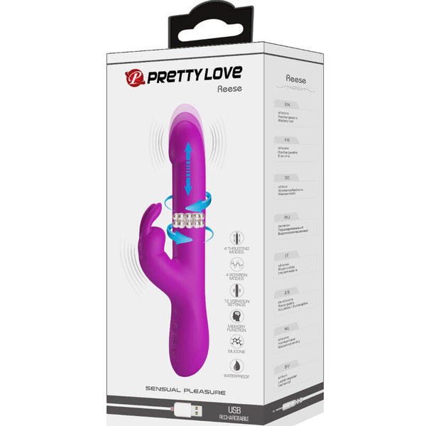 Reese vibrador con rotación morado