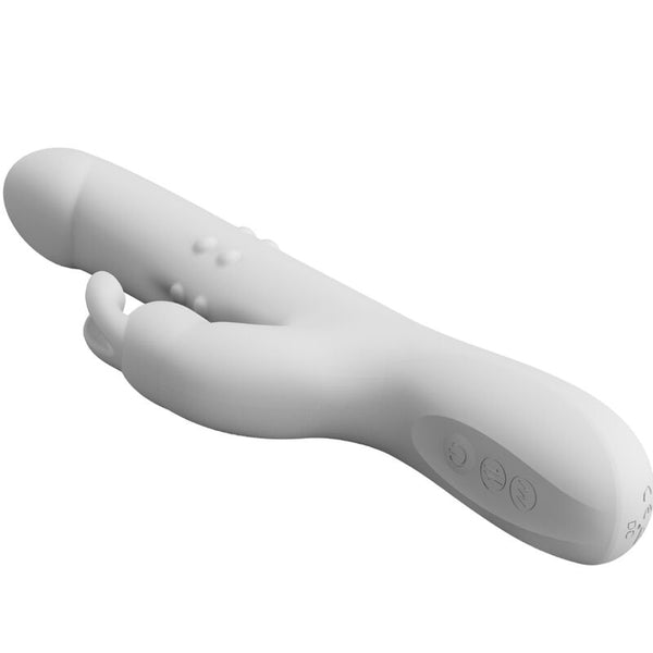 Reese vibrador con rotación plateado