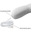 Reese vibrador con rotación plateado