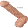 Baile beautiful encounter bergrisi dildo realístico flexible 26 cm natural