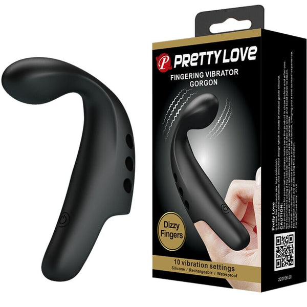 Dedal vibrador gorgon negro