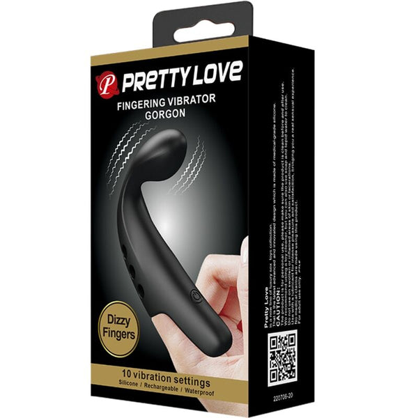 Dedal vibrador gorgon negro