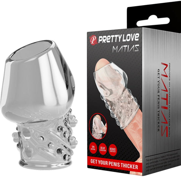 Pretty matias engrosador pene transparente