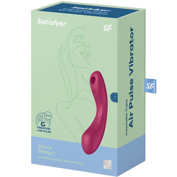 Satisfyer curve trinity 1 air pulse vibración gris